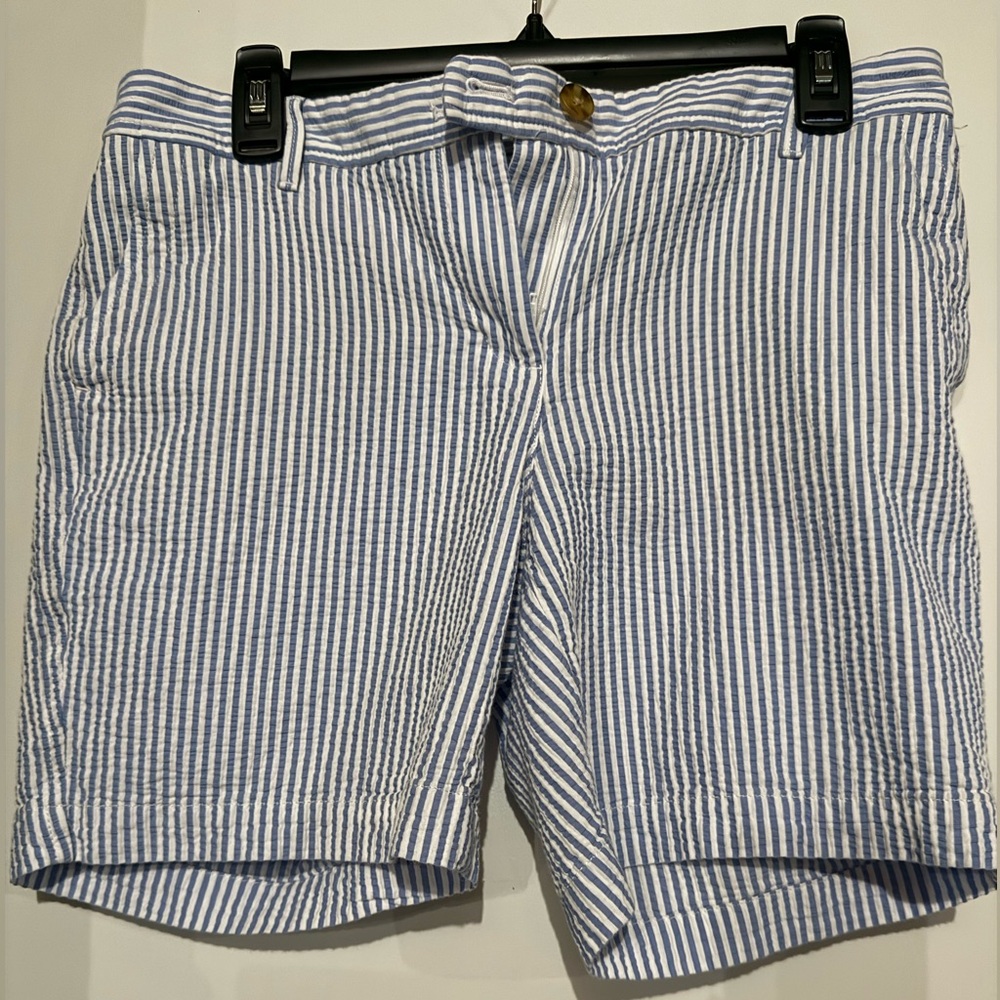 Talbots Blue and White Striped Women's Shorts